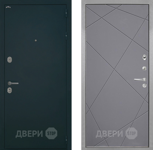 Дверь Интекрон (INTECRON) Греция Лучи-М Графит софт в Волоколамске