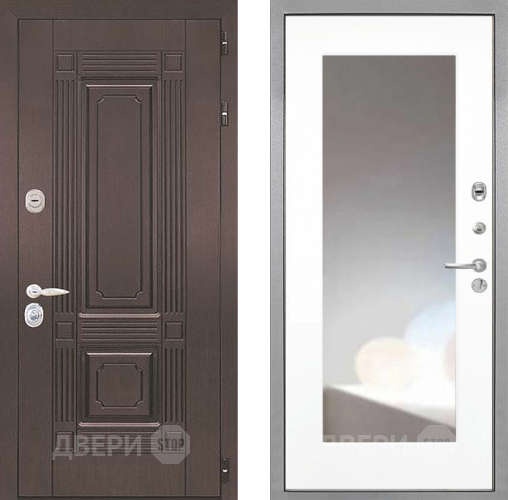 Дверь Интекрон (INTECRON) Италия ФЛЗ-120-М Зеркало Белый матовый в Волоколамске