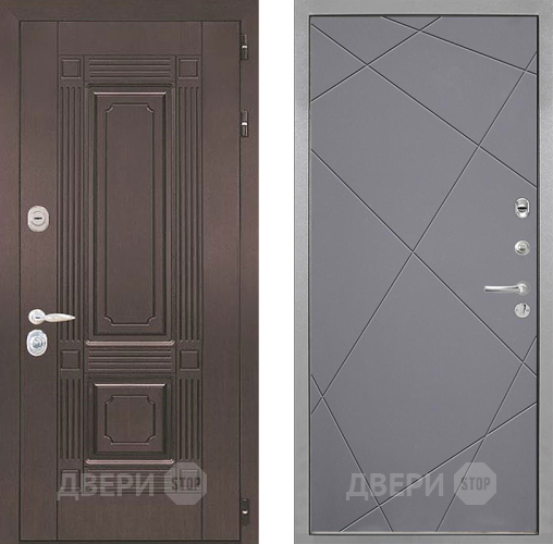 Входная металлическая Дверь Интекрон (INTECRON) Италия Лучи-М Графит софт в Волоколамске