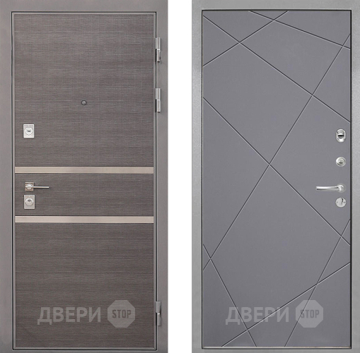 Дверь Интекрон (INTECRON) Неаполь Лучи-М Графит софт в Волоколамске