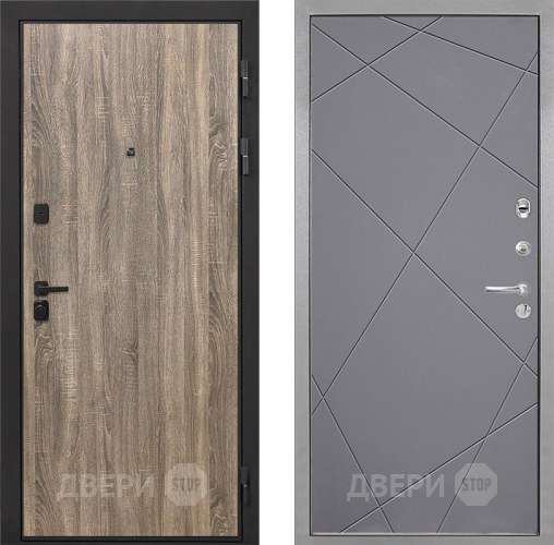 Дверь Интекрон (INTECRON) Профит Black Дуб Турин Лучи-М Графит софт в Волоколамске