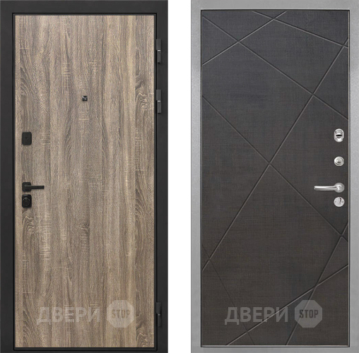 Входная металлическая Дверь Интекрон (INTECRON) Профит Black Дуб Турин Лучи-М Венге распил кофе в Волоколамске