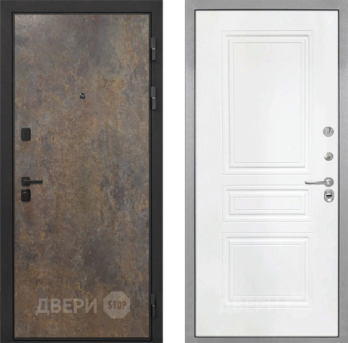 Дверь Интекрон (INTECRON) Профит Black Гранж ФЛ-243 Белый матовый в Волоколамске