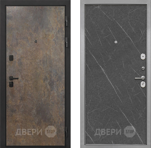 Дверь Интекрон (INTECRON) Профит Black Гранж Гладкая Гранит лава оникс в Волоколамске