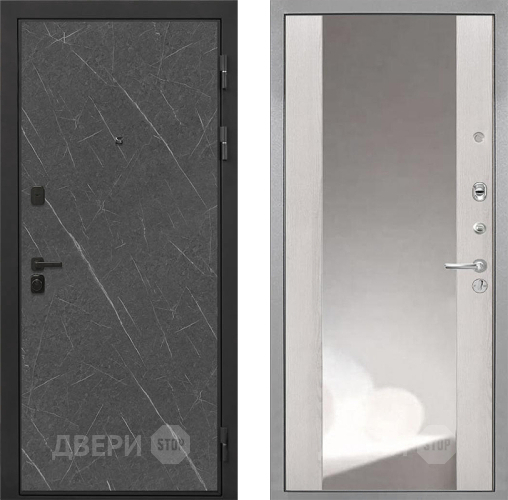 Дверь Интекрон (INTECRON) Профит Black Гранит Лава Оникс ФЛЗ-516 Зеркало Сосна белая в Волоколамске