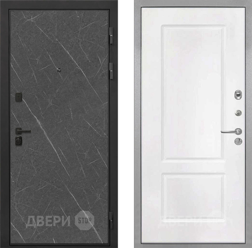 Дверь Интекрон (INTECRON) Профит Black Гранит Лава Оникс КВ-2 Белый матовый в Волоколамске