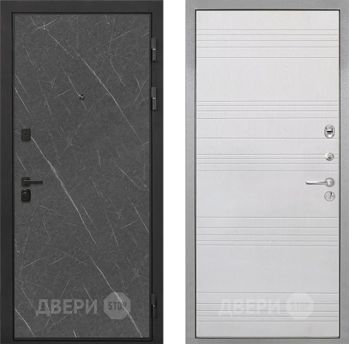 Входная металлическая Дверь Интекрон (INTECRON) Профит Black Гранит Лава Оникс ФЛ-316 Белый ясень в Волоколамске