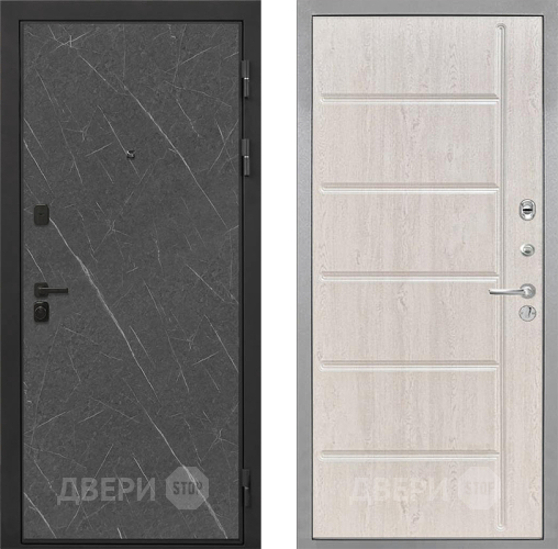 Входная металлическая Дверь Интекрон (INTECRON) Профит Black Гранит Лава Оникс ФЛ-102 Сосна белая в Волоколамске
