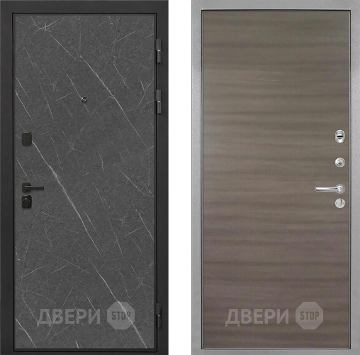 Входная металлическая Дверь Интекрон (INTECRON) Профит Black Гранит Лава Оникс Гладкая Дуб тоскано поперечный в Волоколамске