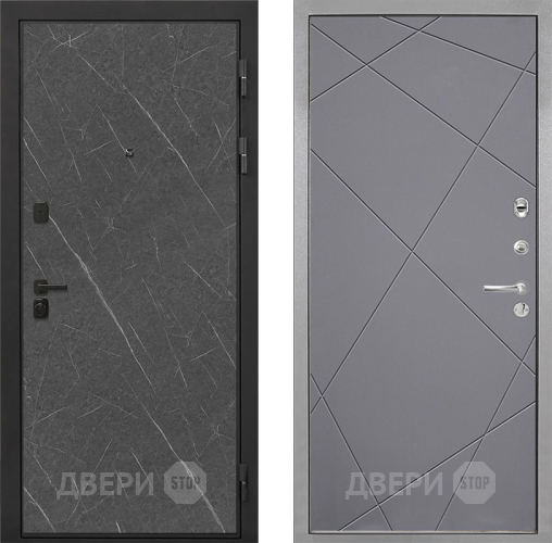 Входная металлическая Дверь Интекрон (INTECRON) Профит Black Гранит Лава Оникс Лучи-М Графит софт в Волоколамске