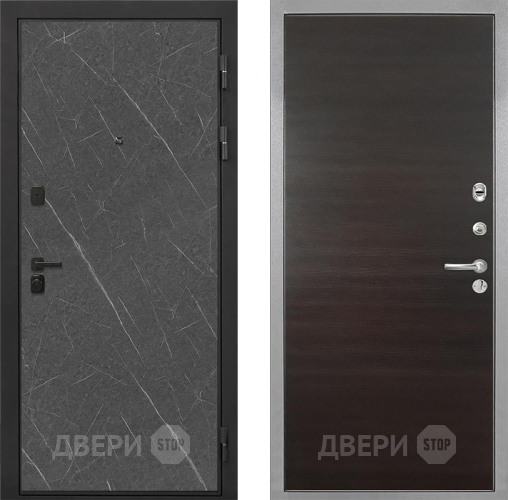 Дверь Интекрон (INTECRON) Профит Black Гранит Лава Оникс Гладкая Эковенге поперечный в Волоколамске
