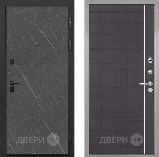 Входная металлическая Дверь Интекрон (INTECRON) Профит Black Гранит Лава Оникс В-07 с молдингом Венге в Волоколамске
