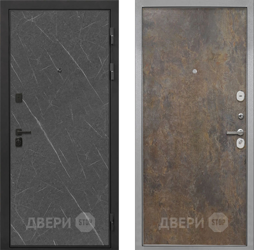 Дверь Интекрон (INTECRON) Профит Black Гранит Лава Оникс Гладкая Гранж в Волоколамске