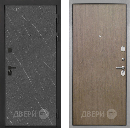 Входная металлическая Дверь Интекрон (INTECRON) Профит Black Гранит Лава Оникс Гладкая шпон Венге коричневый в Волоколамске