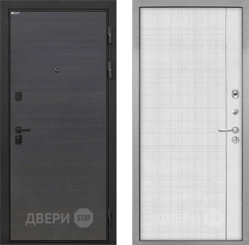 Дверь Интекрон (INTECRON) Профит Black Эковенге В-07 с молдингом Лофт белый в Волоколамске