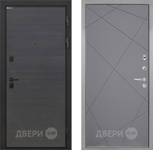 Дверь Интекрон (INTECRON) Профит Black Эковенге Лучи-М Графит софт в Волоколамске