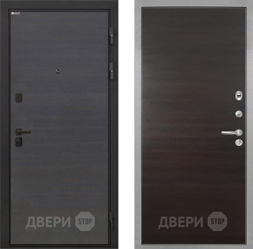 Дверь Интекрон (INTECRON) Профит Black Эковенге Гладкая Эковенге поперечный в Волоколамске