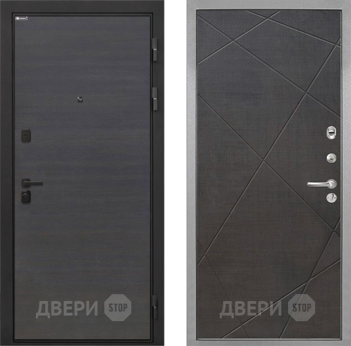 Дверь Интекрон (INTECRON) Профит Black Эковенге Лучи-М Венге распил кофе в Волоколамске