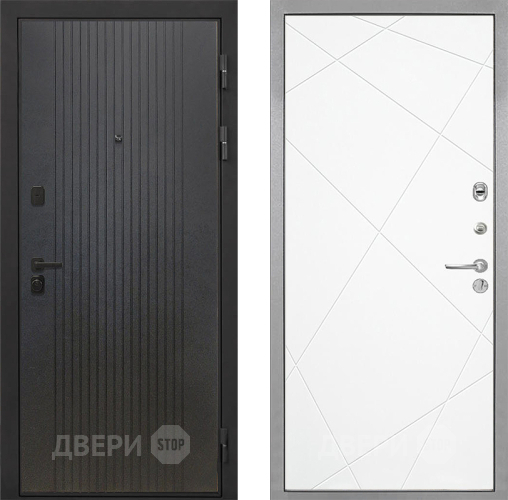 Входная металлическая Дверь Интекрон (INTECRON) Профит Black ФЛ-295 Лучи-М Софт милк в Волоколамске