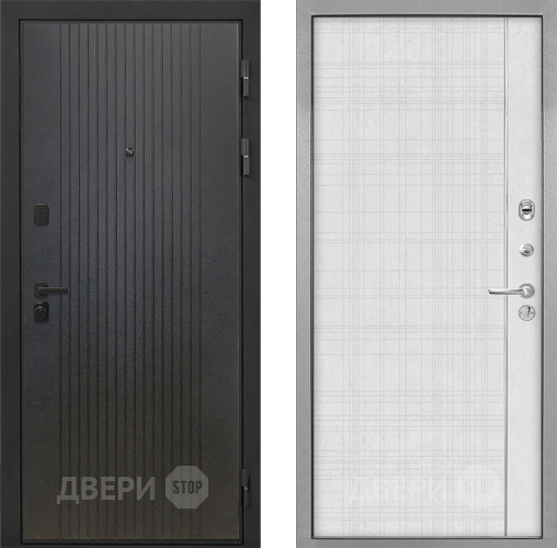 Дверь Интекрон (INTECRON) Профит Black ФЛ-295 В-07 с молдингом Лофт белый в Волоколамске