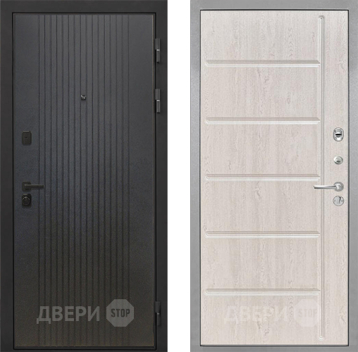 Входная металлическая Дверь Интекрон (INTECRON) Профит Black ФЛ-295 ФЛ-102 Сосна белая в Волоколамске