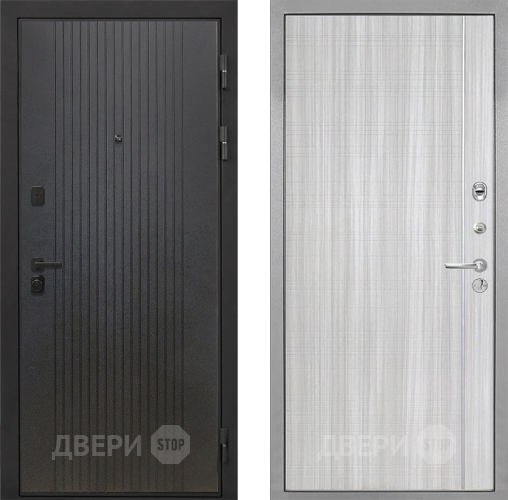 Дверь Интекрон (INTECRON) Профит Black ФЛ-295 В-07 с молдингом Сандал белый в Волоколамске