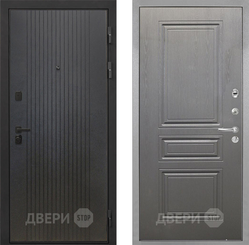 Входная металлическая Дверь Интекрон (INTECRON) Профит Black ФЛ-295 ФЛ-243 Графит вуд дуб в Волоколамске