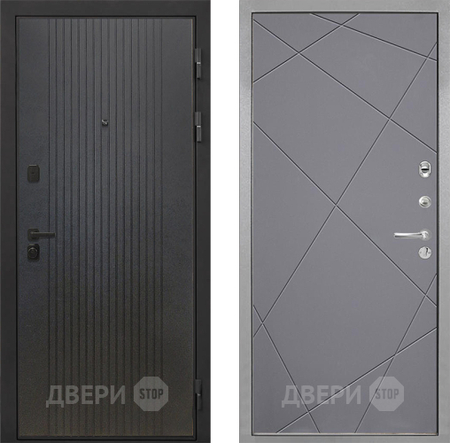 Дверь Интекрон (INTECRON) Профит Black ФЛ-295 Лучи-М Графит софт в Волоколамске