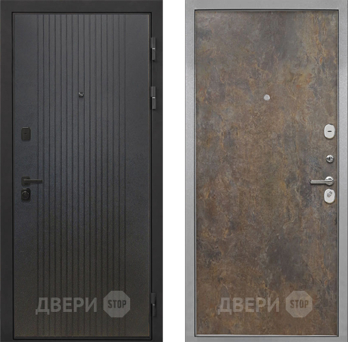 Входная металлическая Дверь Интекрон (INTECRON) Профит Black ФЛ-295 Гладкая Гранж в Волоколамске