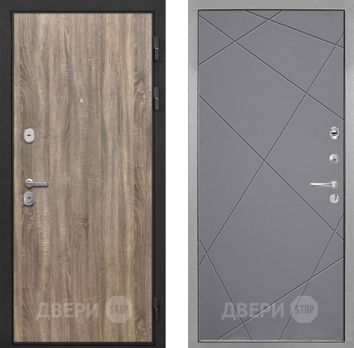 Дверь Интекрон (INTECRON) Гектор Дуб Турин Лучи-М Графит софт в Волоколамске