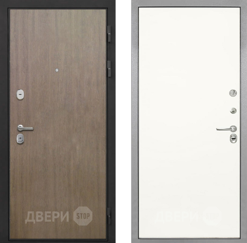 Входная металлическая Дверь Интекрон (INTECRON) Гектор Венге Коричневый Гладкая Слоновая кость в Волоколамске
