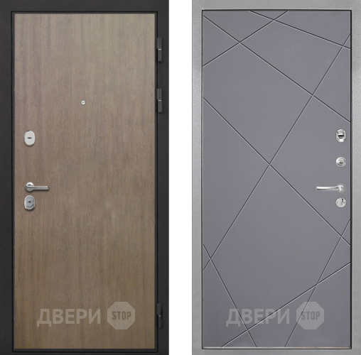 Входная металлическая Дверь Интекрон (INTECRON) Гектор Венге Коричневый Лучи-М Графит софт в Волоколамске