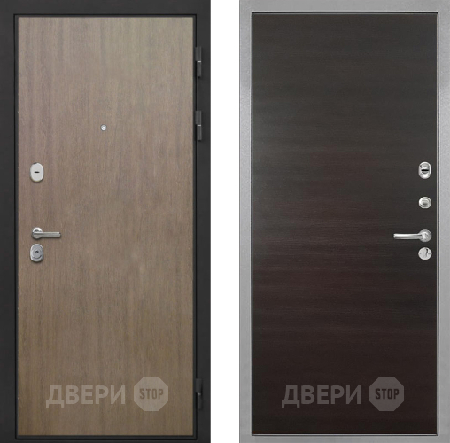 Входная металлическая Дверь Интекрон (INTECRON) Гектор Венге Коричневый Гладкая Эковенге поперечный в Волоколамске