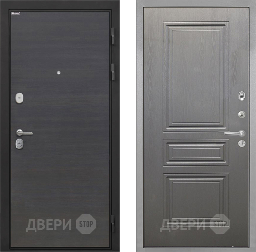 Входная металлическая Дверь Интекрон (INTECRON) Гектор Эковенге ФЛ-243 Графит вуд дуб в Волоколамске