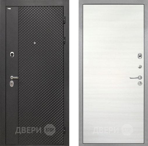 Дверь Интекрон (INTECRON) Олимпия Black 4К Гладкая Дуб сильвер поперечный в Волоколамске