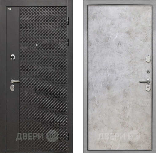 Дверь Интекрон (INTECRON) Олимпия Black 4К Гладкая Мрамор светлый в Волоколамске