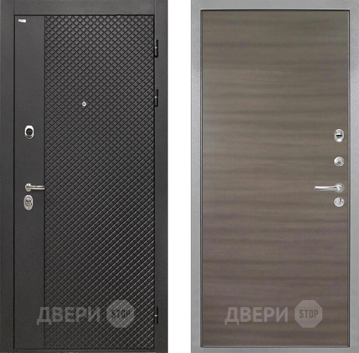 Дверь Интекрон (INTECRON) Олимпия Black 4К Гладкая Дуб тоскано поперечный в Волоколамске