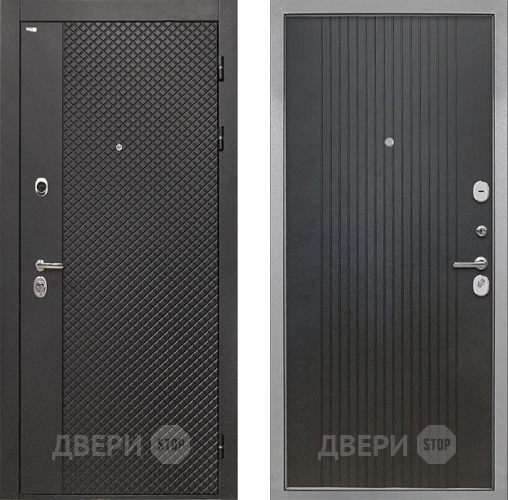 Входная металлическая Дверь Интекрон (INTECRON) Олимпия Black 4К ФЛ-295 Лофт черный в Волоколамске