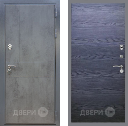 Дверь Рекс (REX) ФЛ-290 GL Дуб тангенальный черный в Волоколамске