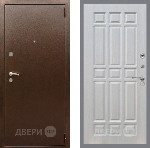 Дверь Рекс (REX) 1А Медный Антик FL-33 Лиственница беж в Волоколамске