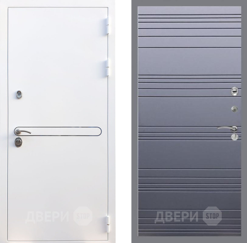 Входная металлическая Дверь Рекс (REX) 27 Line Силк титан в Волоколамске