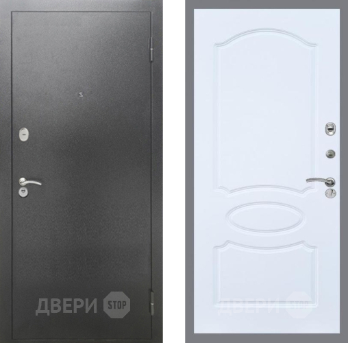 Дверь Рекс (REX) 2А Серебро Антик FL-128 Силк Сноу в Волоколамске
