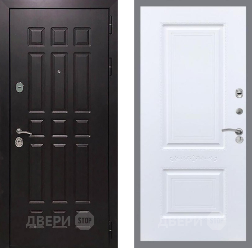 Входная металлическая Дверь Рекс (REX) 8 Смальта Силк Сноу в Волоколамске