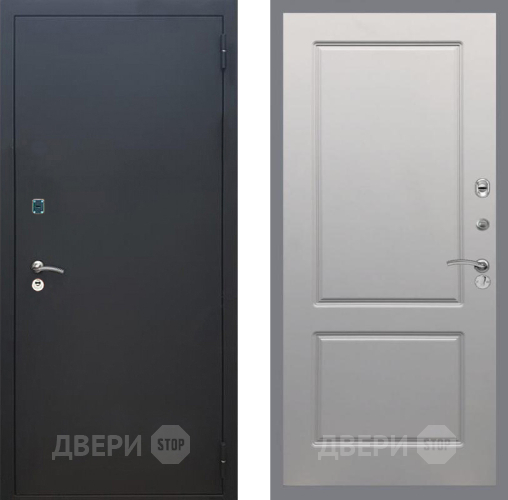 Дверь Рекс (REX) 1A Черный Муар FL-117 Грей софт в Волоколамске