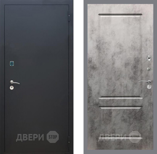 Дверь Рекс (REX) 1A Черный Муар FL-117 Бетон темный в Волоколамске
