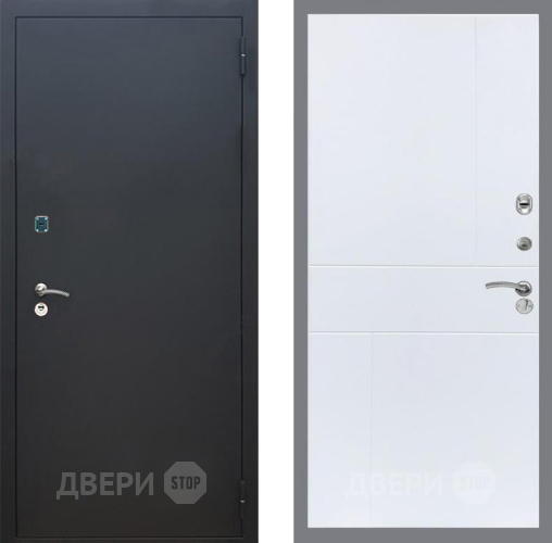 Дверь Рекс (REX) 1A Черный Муар FL-290 Силк Сноу в Волоколамске