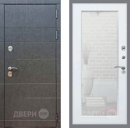 Дверь Рекс (REX) 21 Зеркало Пастораль Силк Сноу в Волоколамске