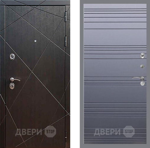 Входная металлическая Дверь Рекс (REX) 13 Венге Line Силк титан в Волоколамске