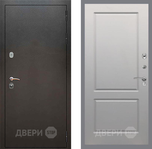 Входная металлическая Дверь Рекс (REX) 5 Серебро Антик FL-117 Грей софт в Волоколамске