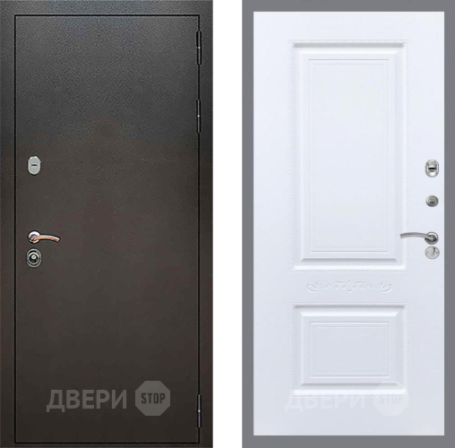 Входная металлическая Дверь Рекс (REX) 5 Серебро Антик Смальта Силк Сноу в Волоколамске